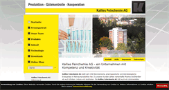 Desktop Screenshot of feinchemie.de